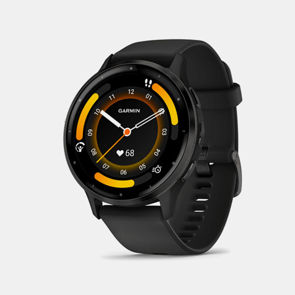 Venu 3 Unisex Black Dial Digital Silicone Watch 010-02784-51