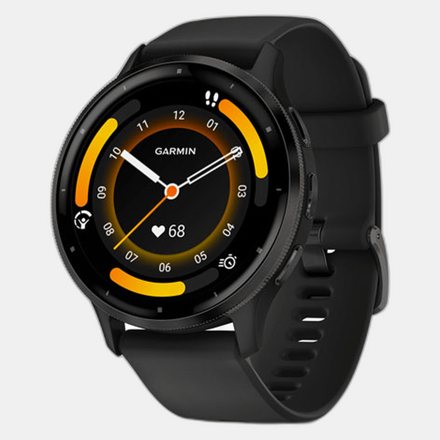 Venu 3 Unisex Black Dial Digital Silicone Watch 010-02784-51