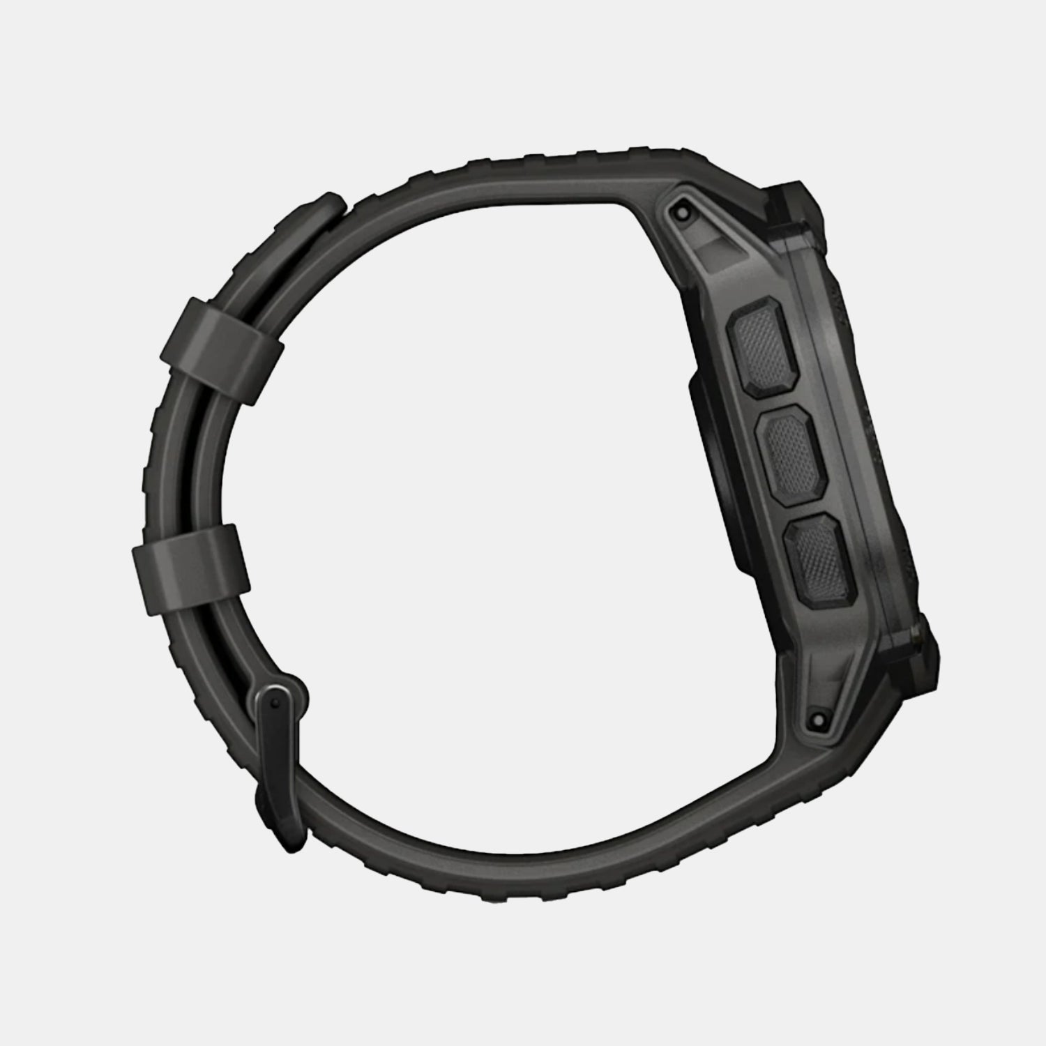 Unisex Black Dial Silicone Watch INSTINCT 2X SOLAR 010-02805-00