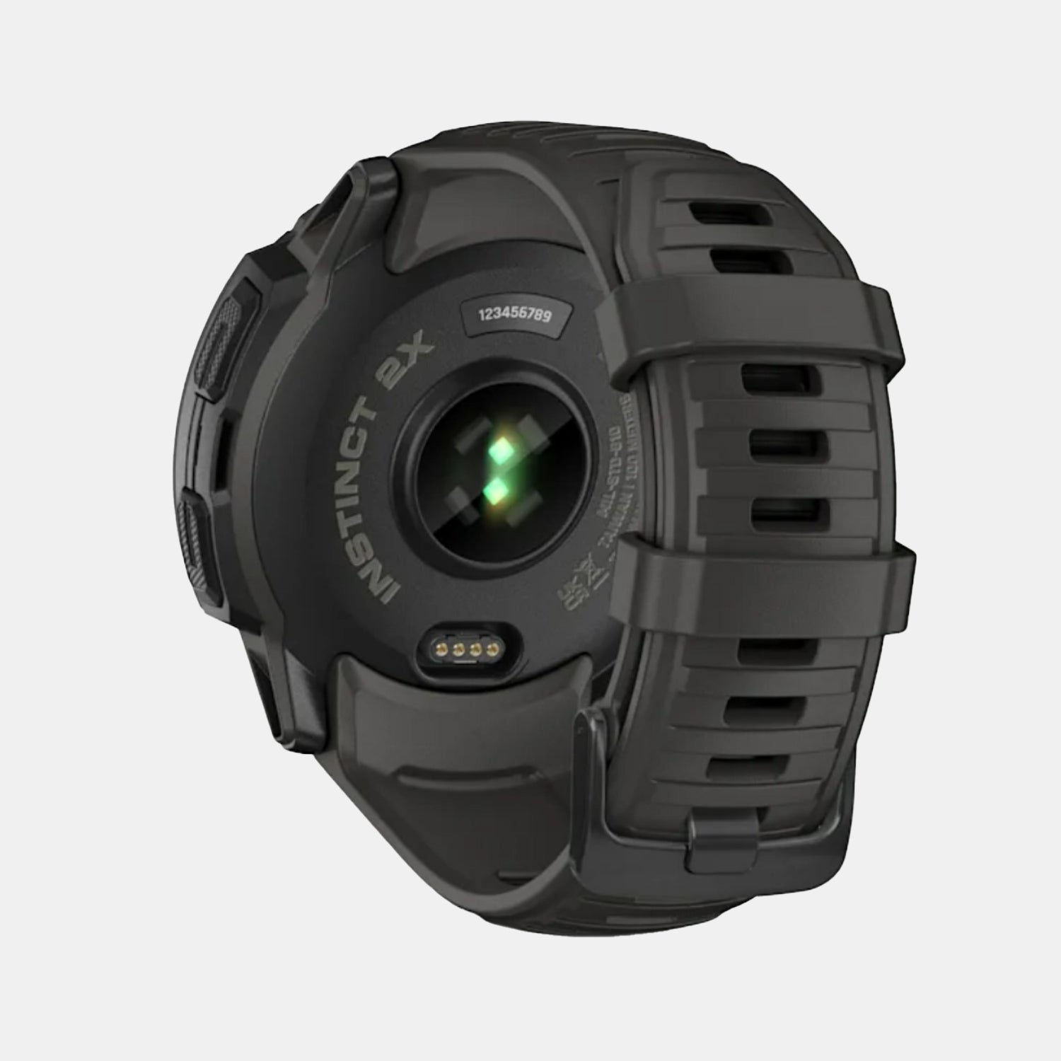 Unisex Black Dial Silicone Watch INSTINCT 2X SOLAR 010-02805-00
