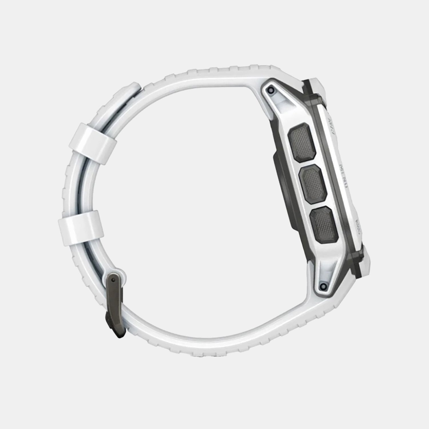 Standard Men Solar White Dial Digital Silicone Watch 010-02805-04 Instinct 2x