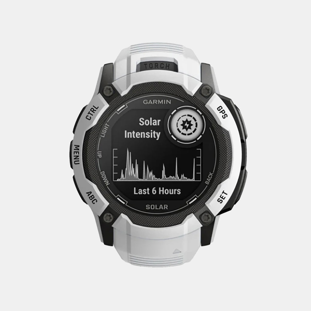Standard Men Solar White Dial Digital Silicone Watch 010-02805-04 Instinct 2x