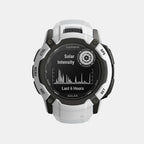 Standard Men Solar White Dial Digital Silicone Watch 010-02805-04 Instinct 2x