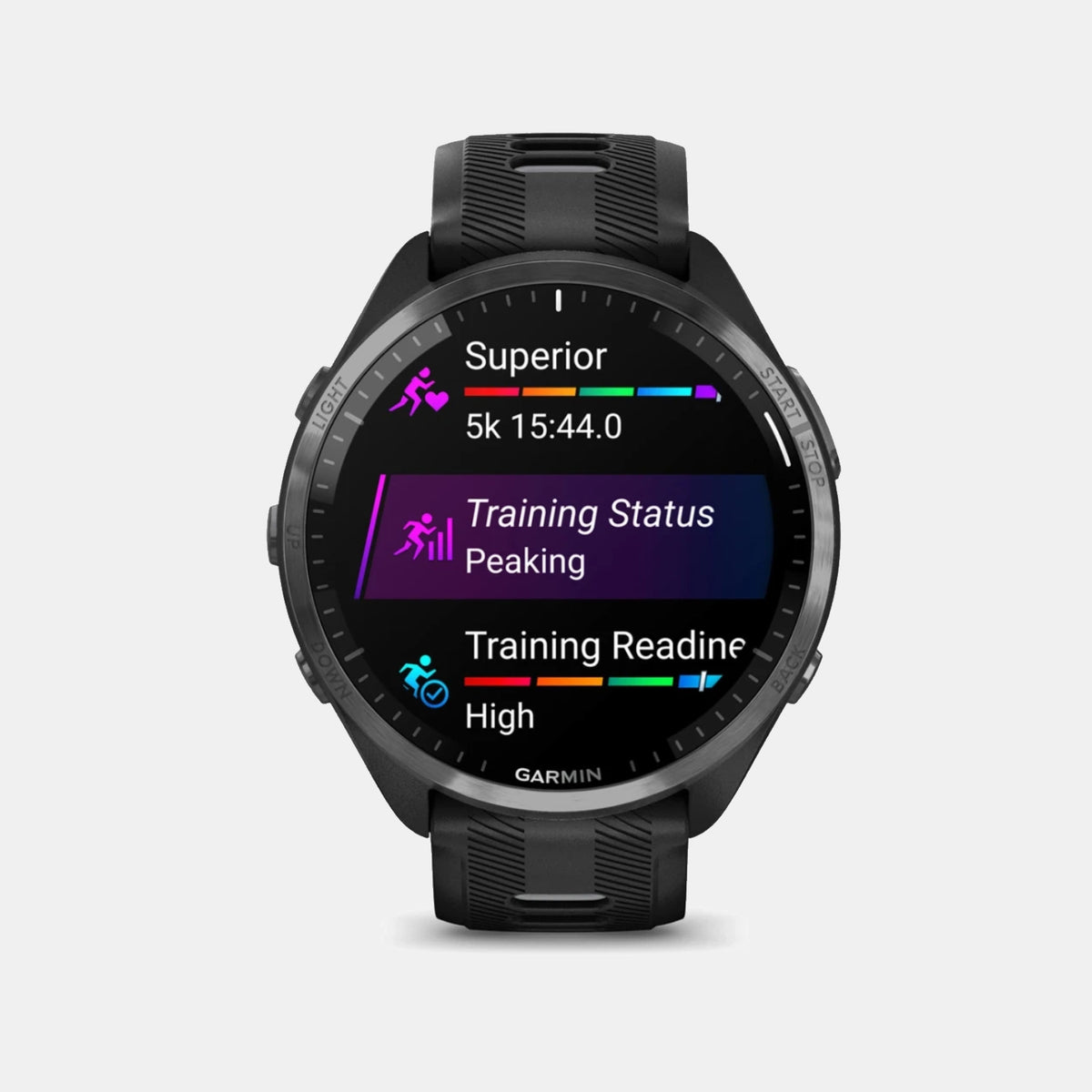 Garmin Forerunner 965 Black GPS Triathlon Smartwatch,Amoled Touchscreen, Battery Upto 23 Days