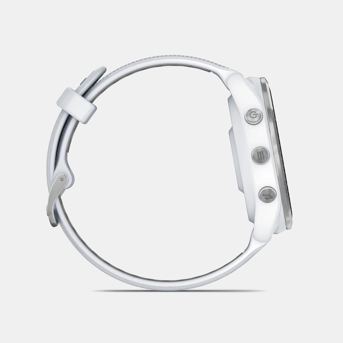 Garmin Forerunner® 965 Titanium Bezel with Whitestone Case and Whitestone/Powder Grey Silicone Band
