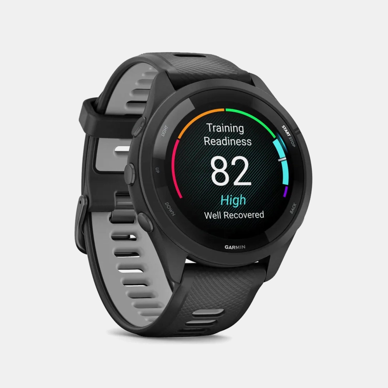 Forerunner 265 Unisex Black Dial Digital Silicone Watch 010-02810-10