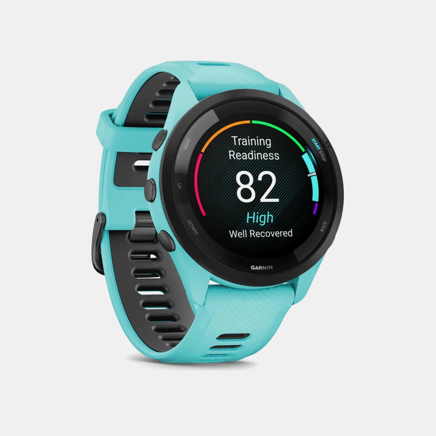 Forerunner® 265 Men Quartz Black Dial Digital Silicone Watch 010-02810-12 Forerunner 265
