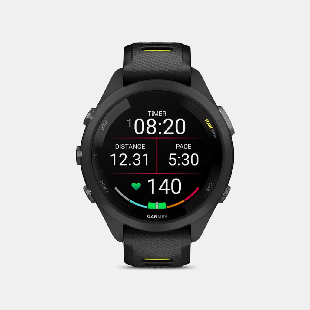 Forerunner Unisex Black Dial Digital Silicone Watch 010-02810-13