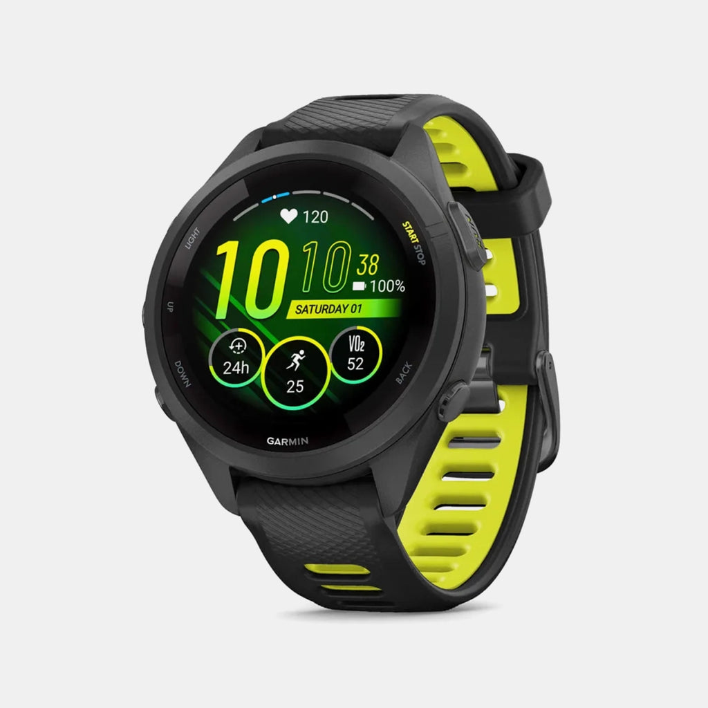 Forerunner Unisex Black Dial Digital Silicone Watch 010-02810-13