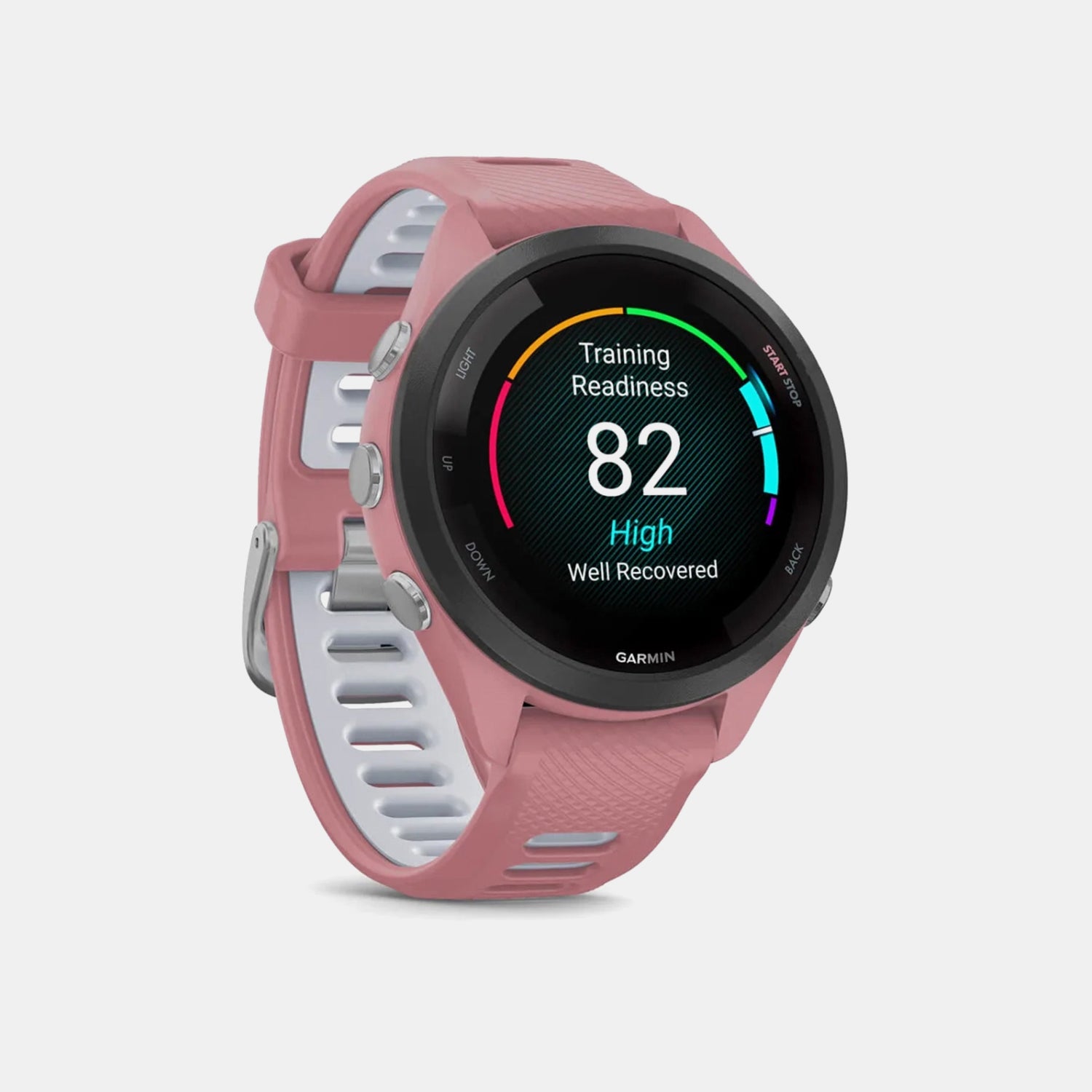 Unisex Quartz Pink Dial Digital Silicone Watch 010-02810-15 Forerunner 265s