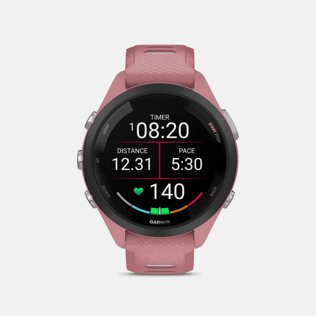 Unisex Quartz Pink Dial Digital Silicone Watch 010-02810-15 Forerunner 265s