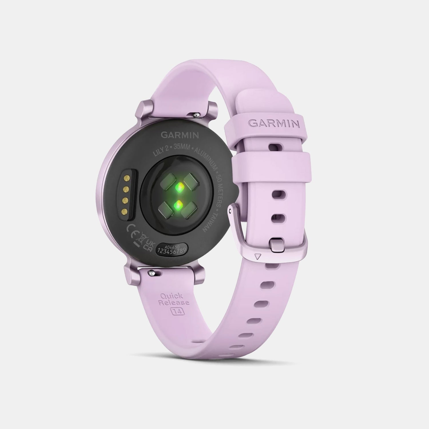Metallic Lilac Women Quartz Purple Dial Digital Silicone Watch 010-02839-01 Lily 2
