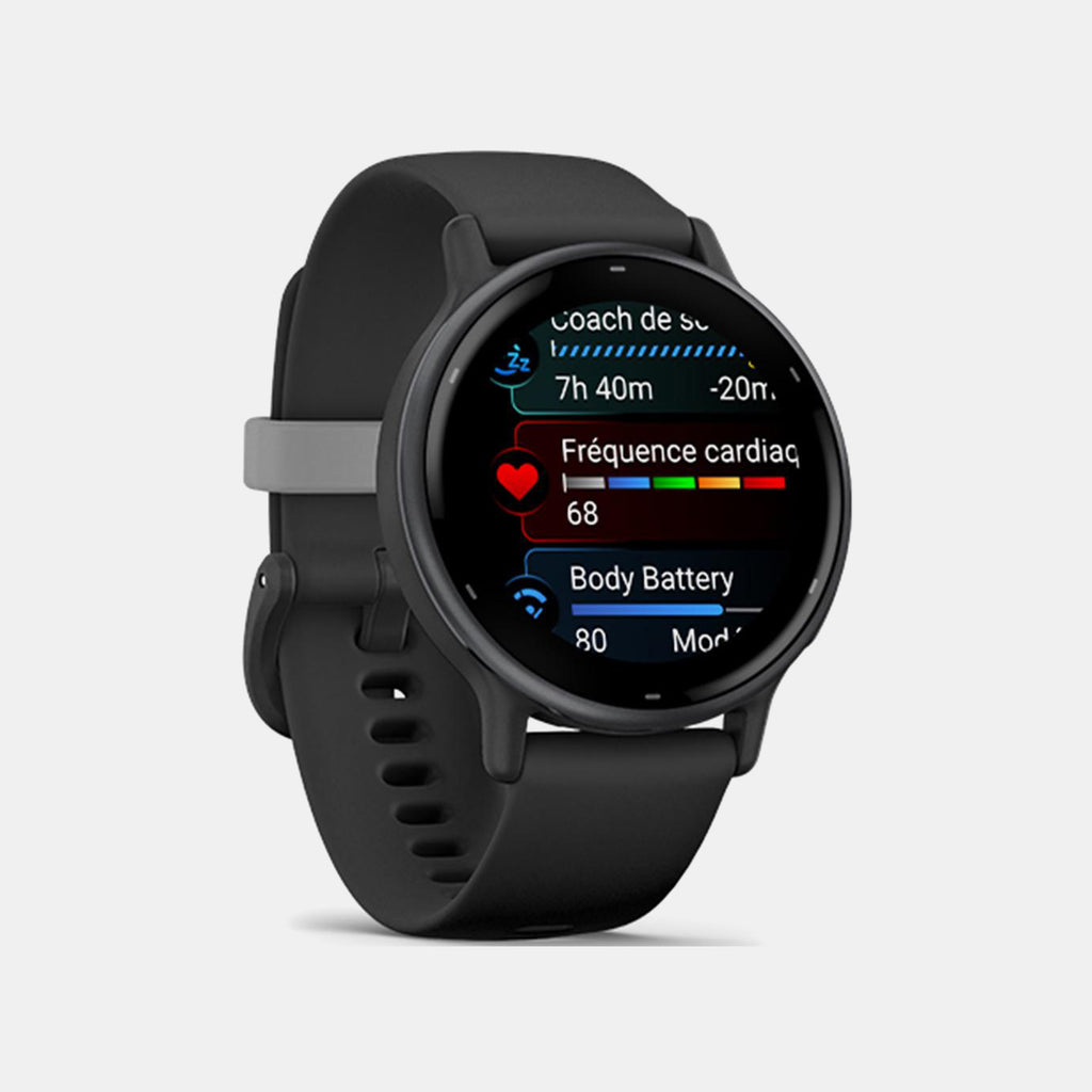 Vivoactive 5 Men Quartz Black Dial Digital Silicone Watch 010-02862-10 Vivoactive 5