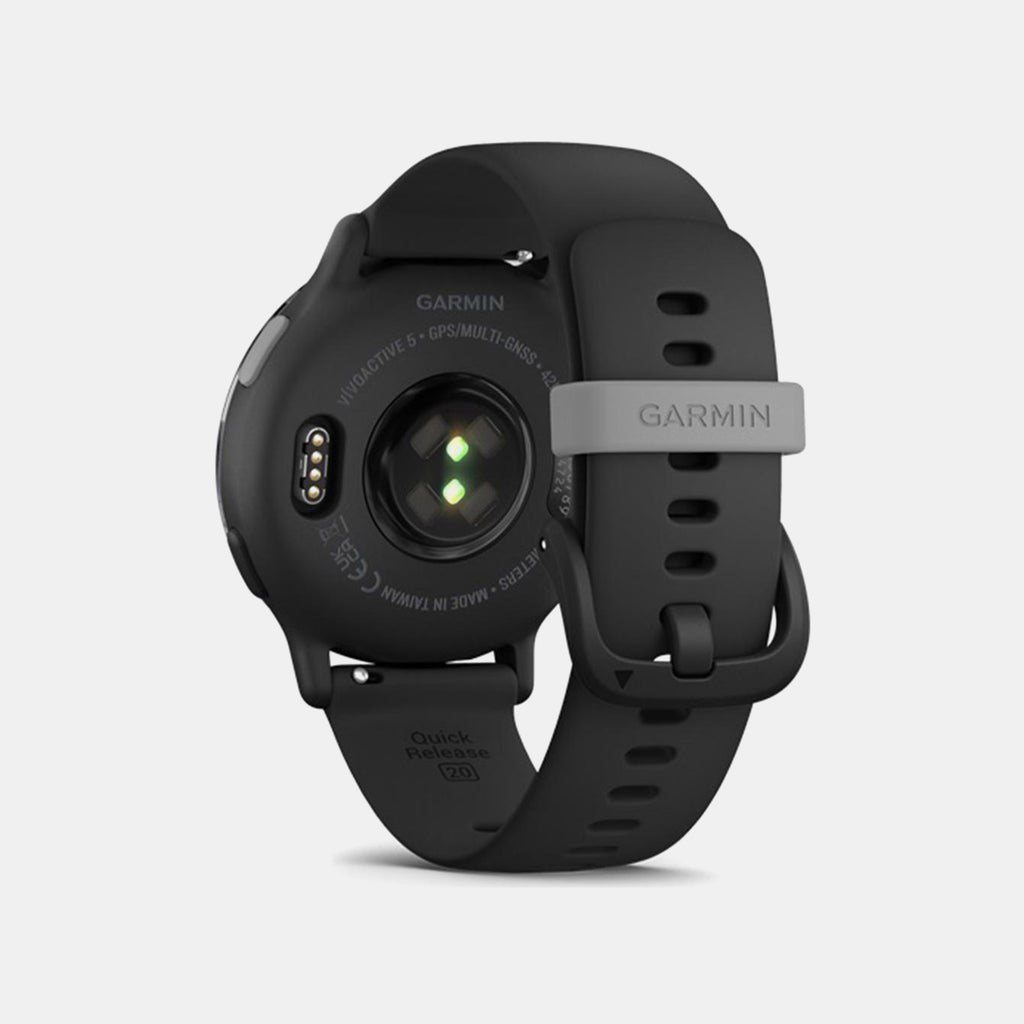 Vivoactive 5 Men Quartz Black Dial Digital Silicone Watch 010-02862-10 Vivoactive 5