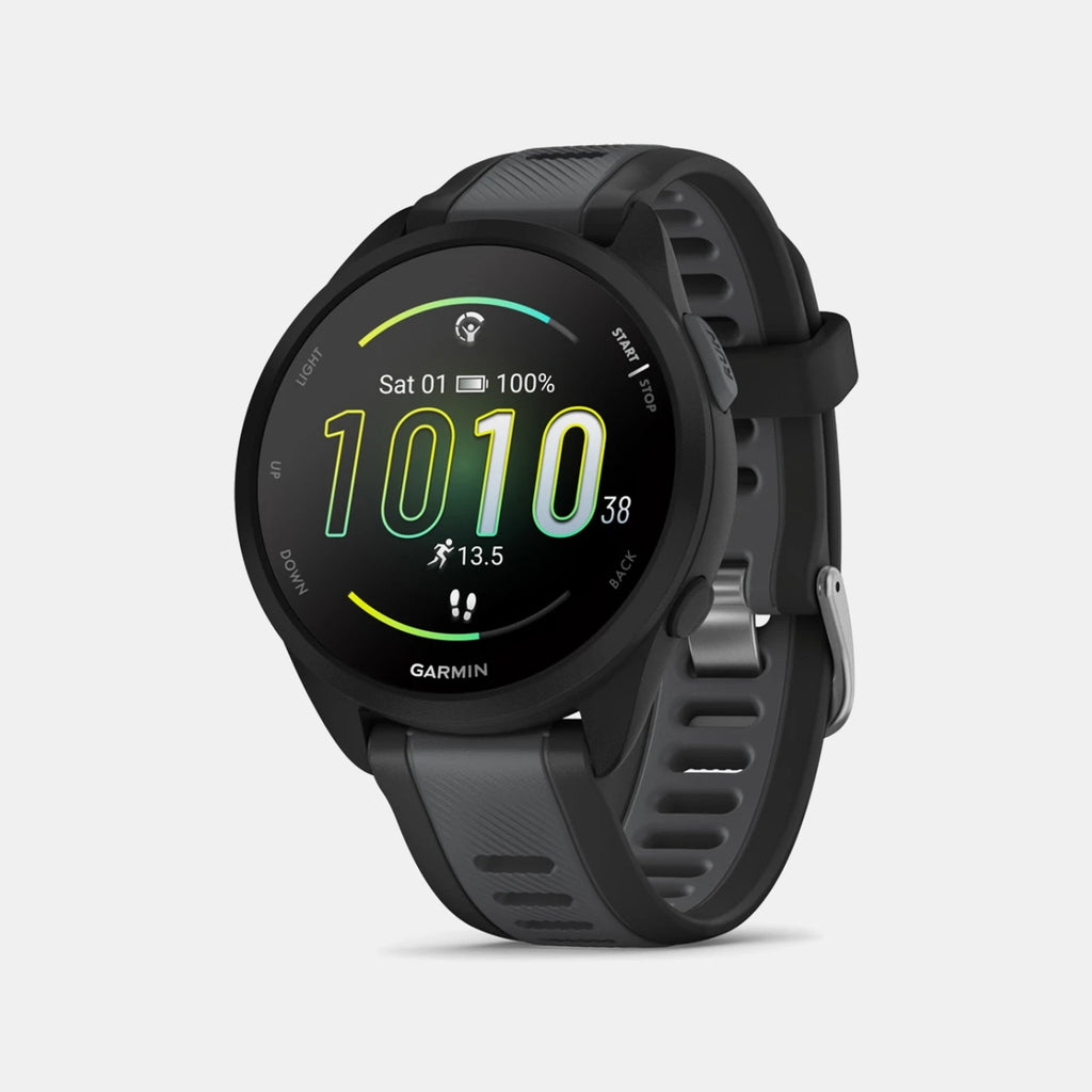 Forerunner 165 Unisex Black Dial Digital Silicone Watch 010-02863-20