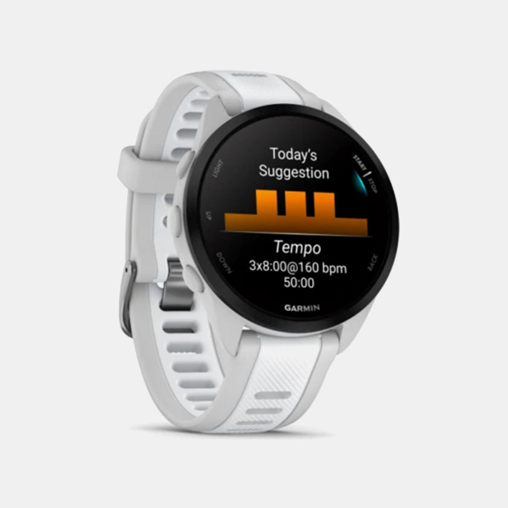 Forerunner 165 Unisex Automatic Black Dial Digital Silicone Watch 010-02863-21 Forerunner 165