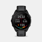 Forerunner 165 Unisex Black Dial Digital Silicone Watch 010-02863-30