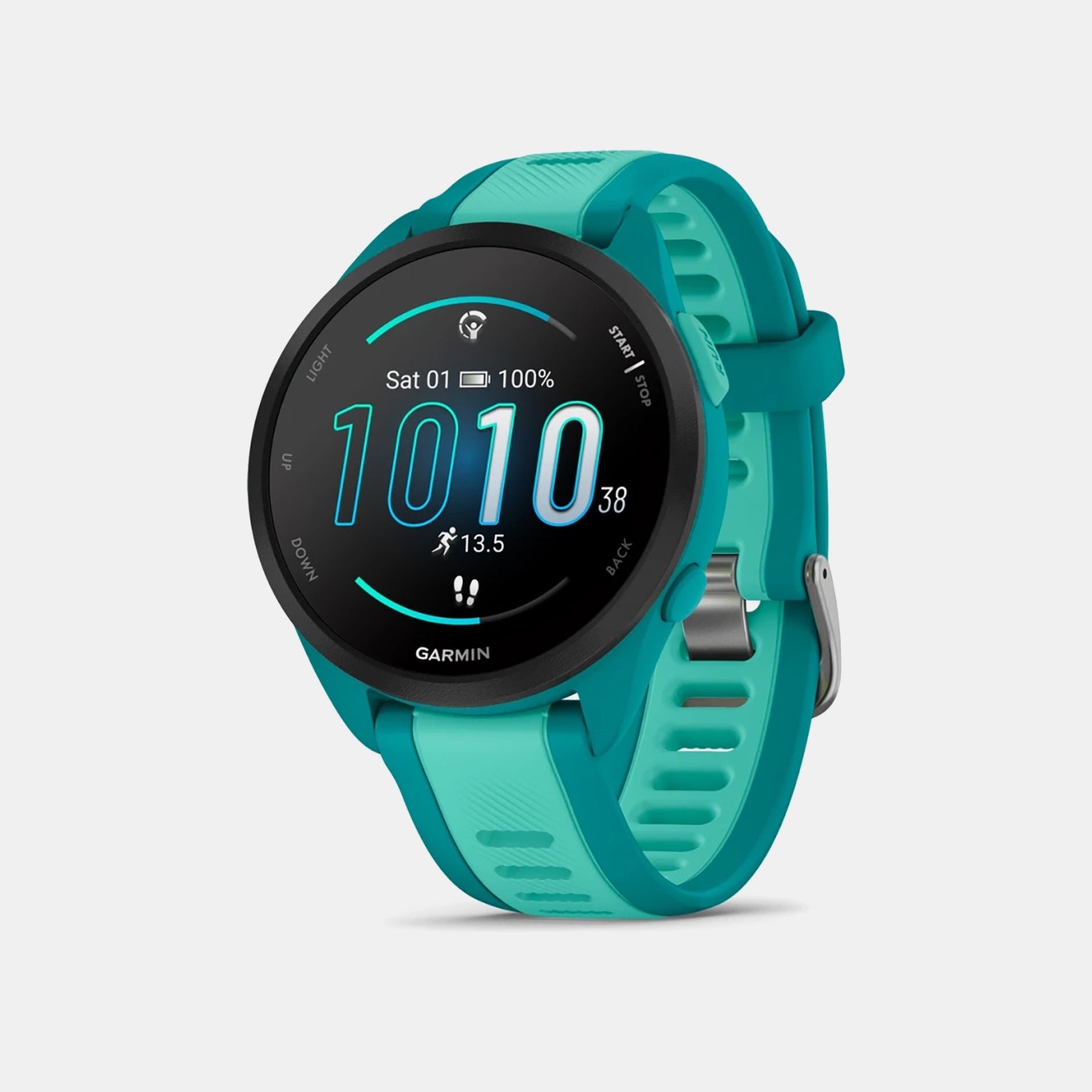 FORERUNNER Unisex Quartz Black Dial Digital Silicone Watch 010-02863-32 FORERUNNER 165 MUSIC
