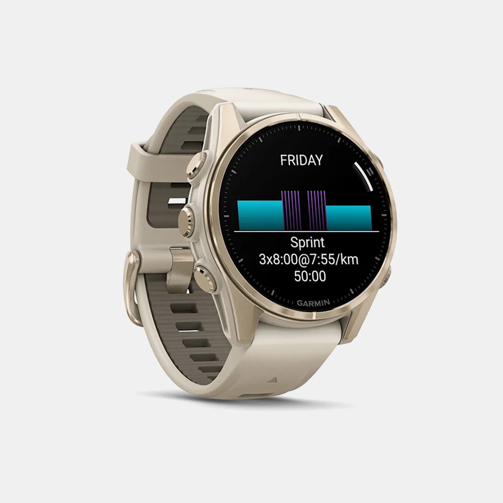 Fenix 8 Unisex Quartz Black Dial Digital Silicone Watch FENIX 8 SAPPHIRE GOLD 43MM 010-02903-11