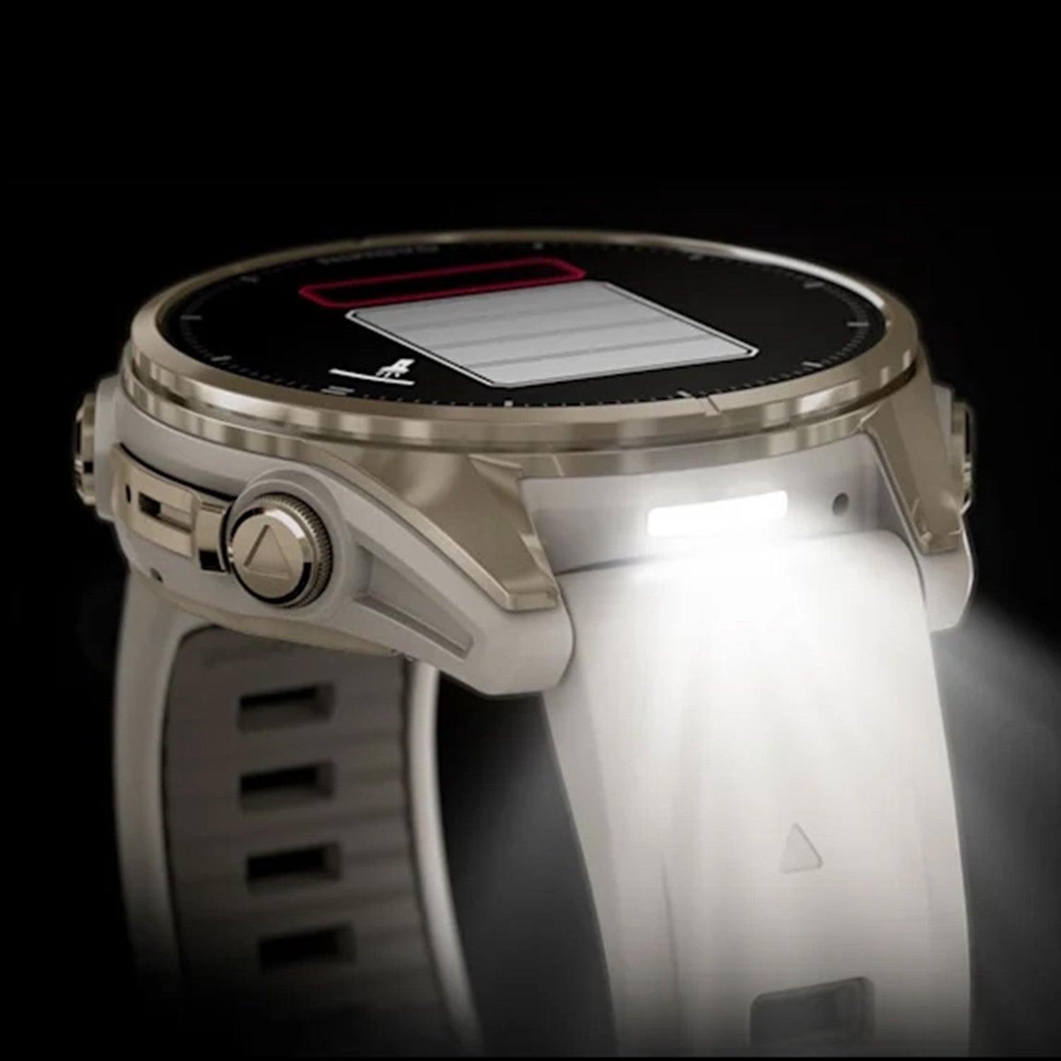 Fenix 8 Unisex Quartz Black Dial Digital Silicone Watch FENIX 8 SAPPHIRE GOLD 43MM 010-02903-11