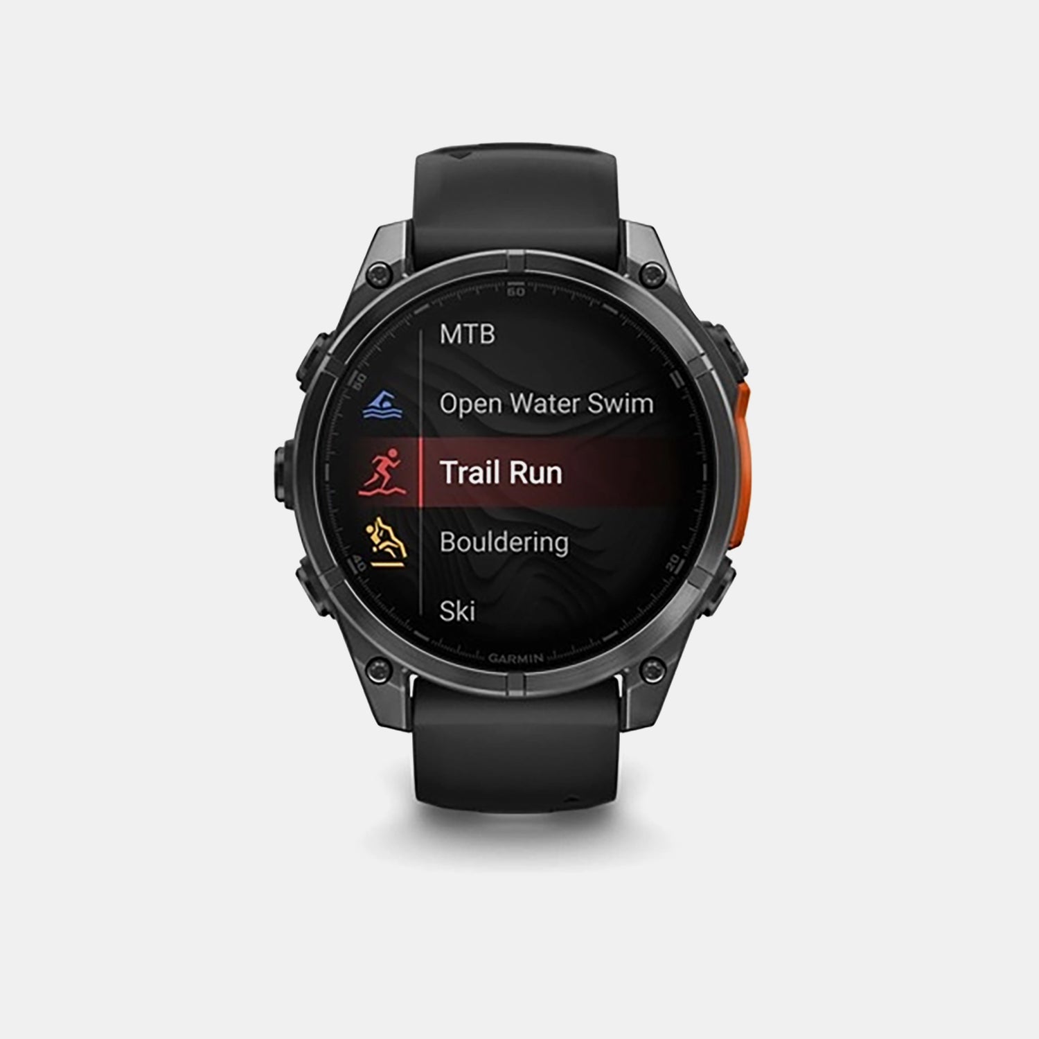 Fenix 8 Unisex Quartz Black Dial Digital Silicone Watch 010-02904-00
