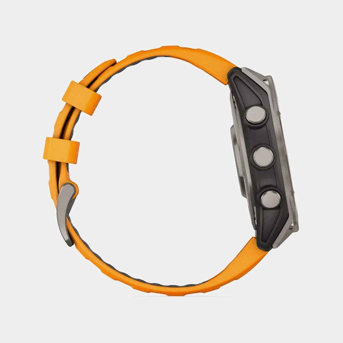 Garmin Fenix® 8 – 47 mm, AMOLED Sapphire, Titanium with Spark orange/graphite silicone band