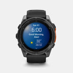 Fenix 8 Unisex Black Dial Digital Silicone Watch 010-02905-00