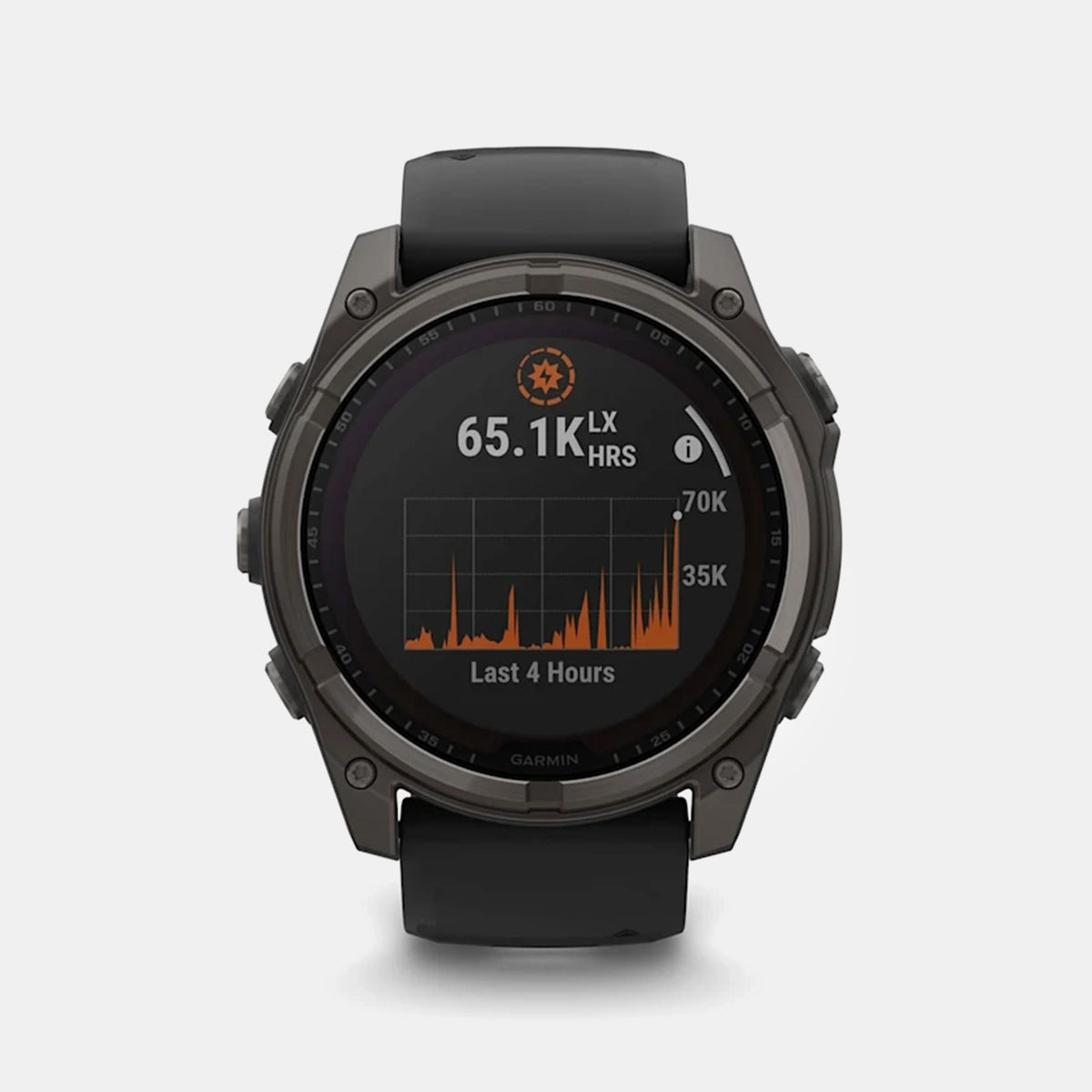 Garmin Fenix® 8 – 47 mm, Solar, SapphireSapphire, Carbon grey DLC titanium with Black/pebble grey silicone band