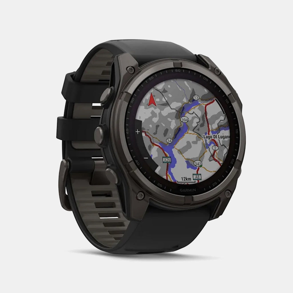 Fenix 8 Unisex Black Dial Digital Silicone Watch 010-02906-11