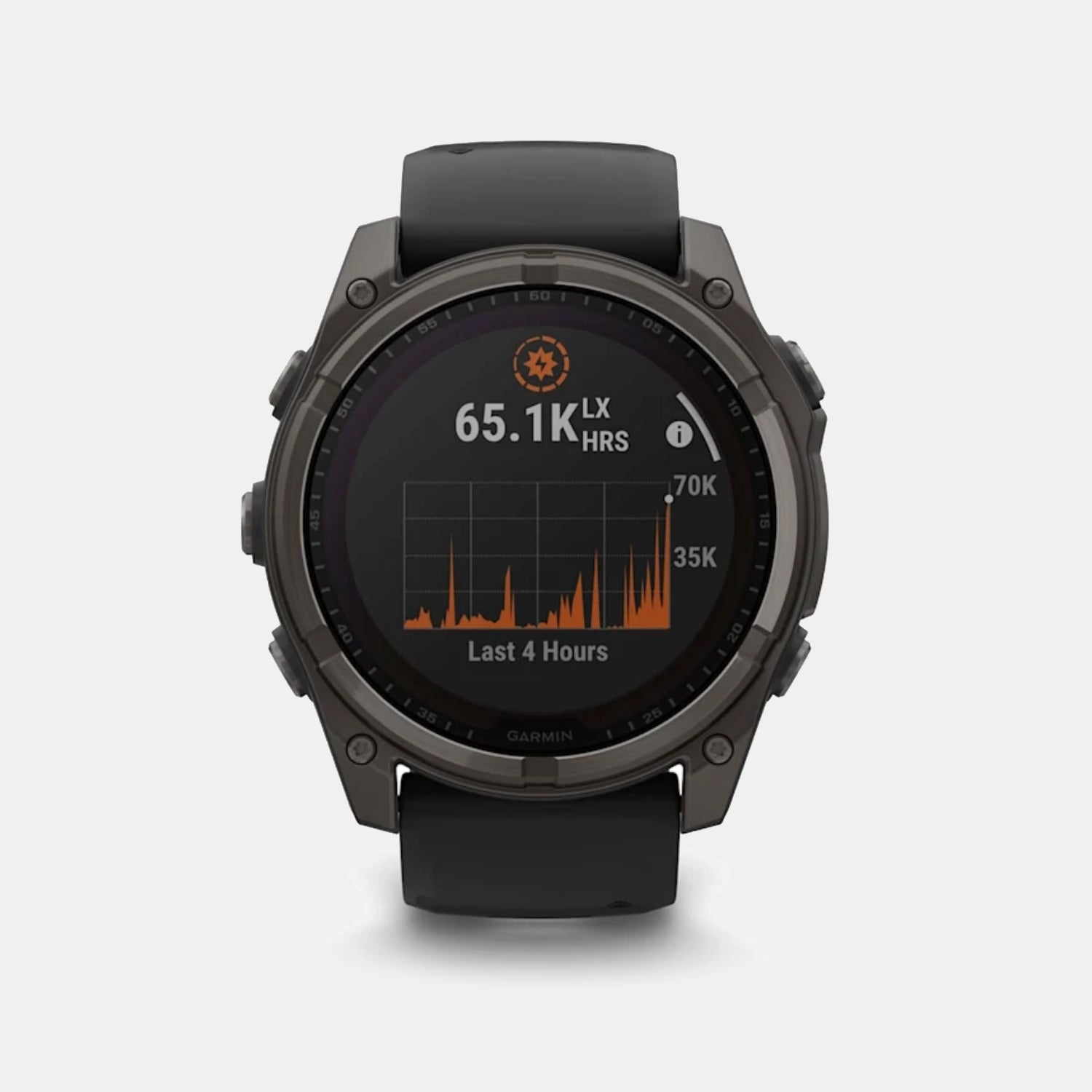 Fenix 8 Unisex Solar Black Dial Digital Silicone Watch 010-02907-11 Fenix 8
