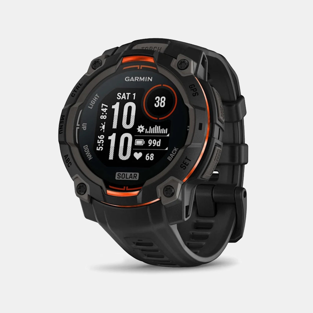 Fenix® 8 Men Digital Black Dial Analog Silicone Watch 010-02934-00 Instinct 3