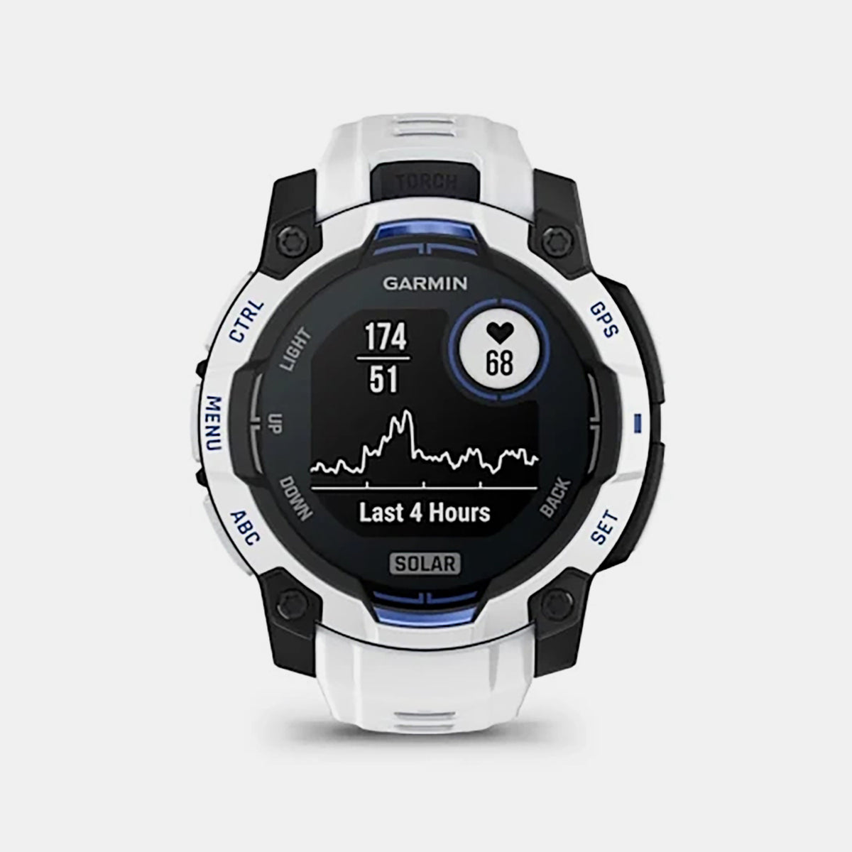 Instinct Unisex Quartz White Dial Digital Silicone Watch 010-02934-03 Instinct 3