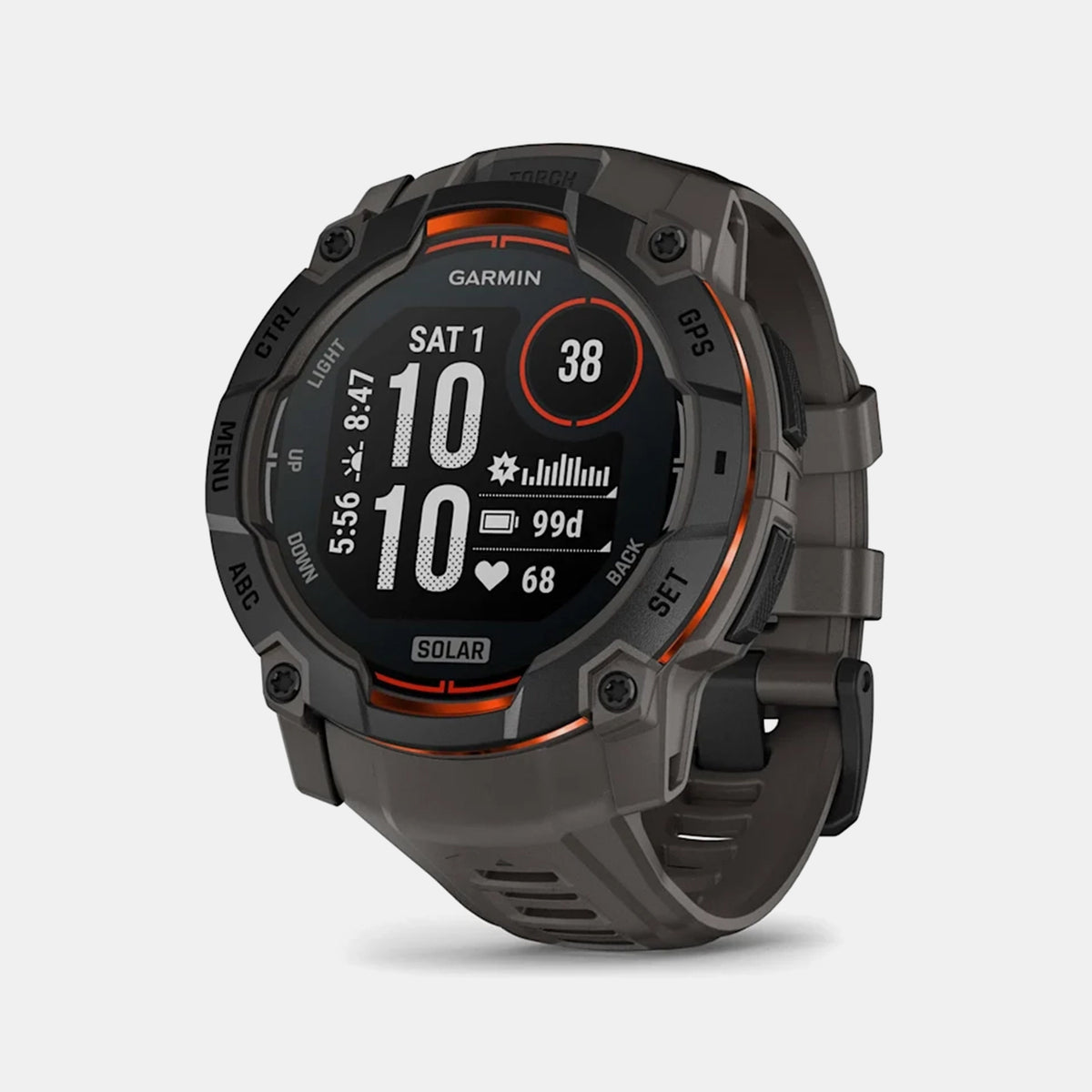 Garmin Instinct 3,50Mm,Solar,Black Bezel With Charcoal Band,