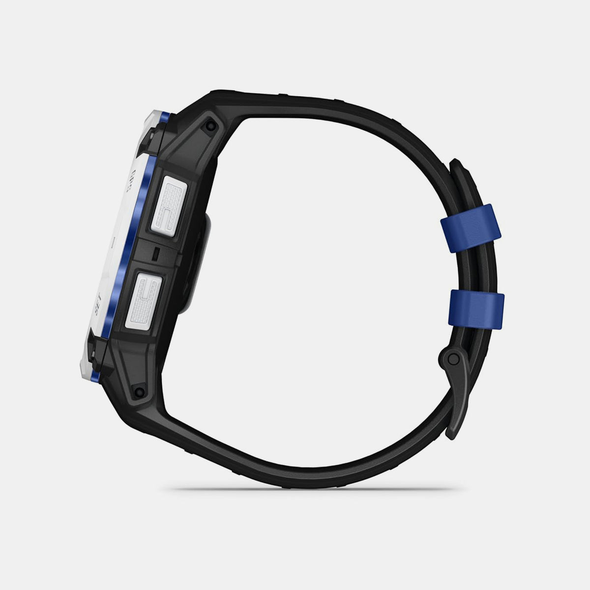 Instinct® 3 – 50 mm, Solar Whitestone with Black/Bolt Blue Band Smartwatch