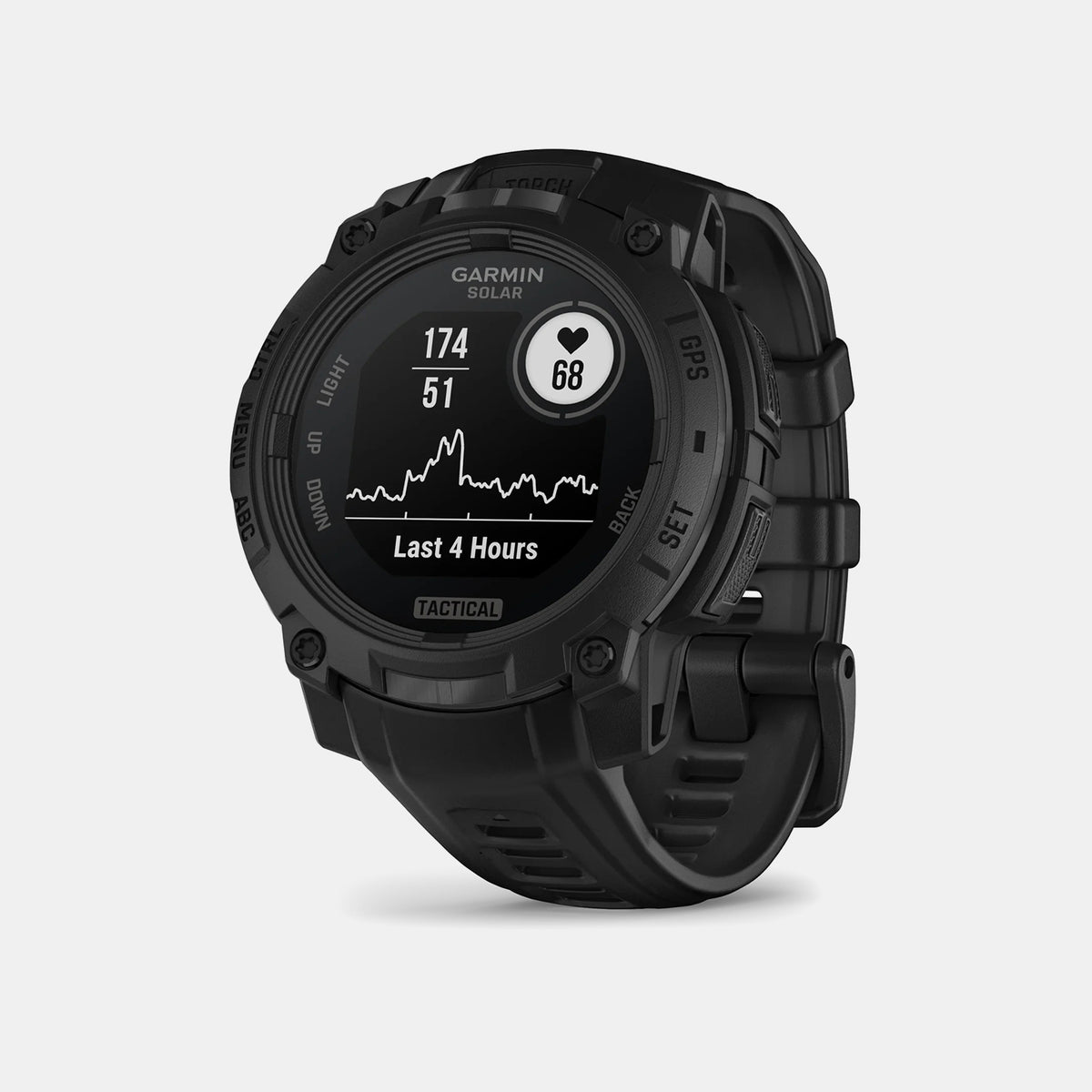 Garmin  Instinct 3 – 50 Mm, Solar, Tactical Edition Black With Black Silicone Band
