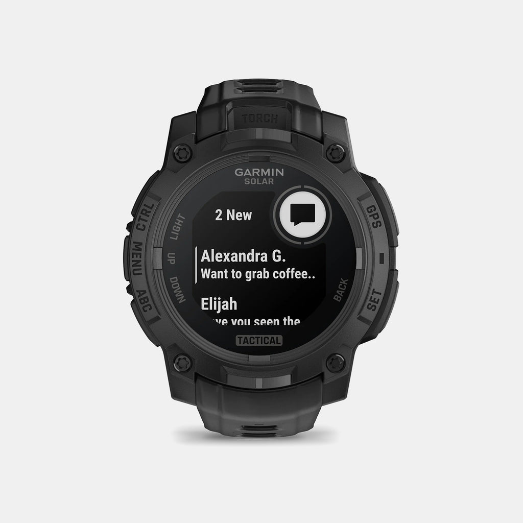 Instinct 3 Unisex Solar Black Dial Digital Silicone Watch 010-02935-50