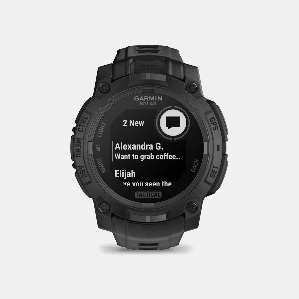 Garmin  Instinct 3 – 50 Mm, Solar, Tactical Edition Black With Black Silicone Band