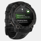 Instinct 3 Unisex Black Dial Digital Silicone Watch 010-02936-00