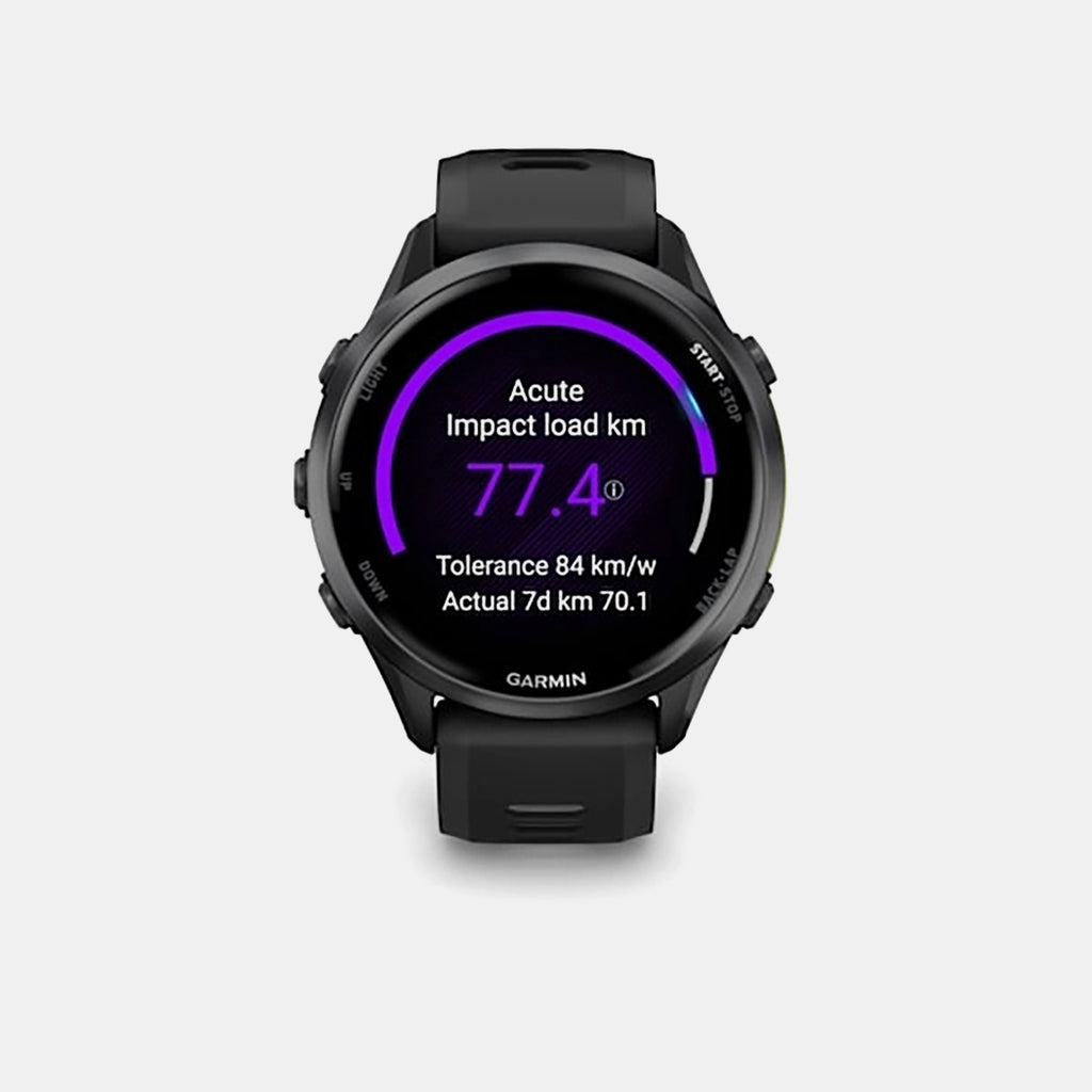 Forerunner Unisex Quartz Black Dial Digital Silicone Watch 010-02969-10 FORERUNNER 970