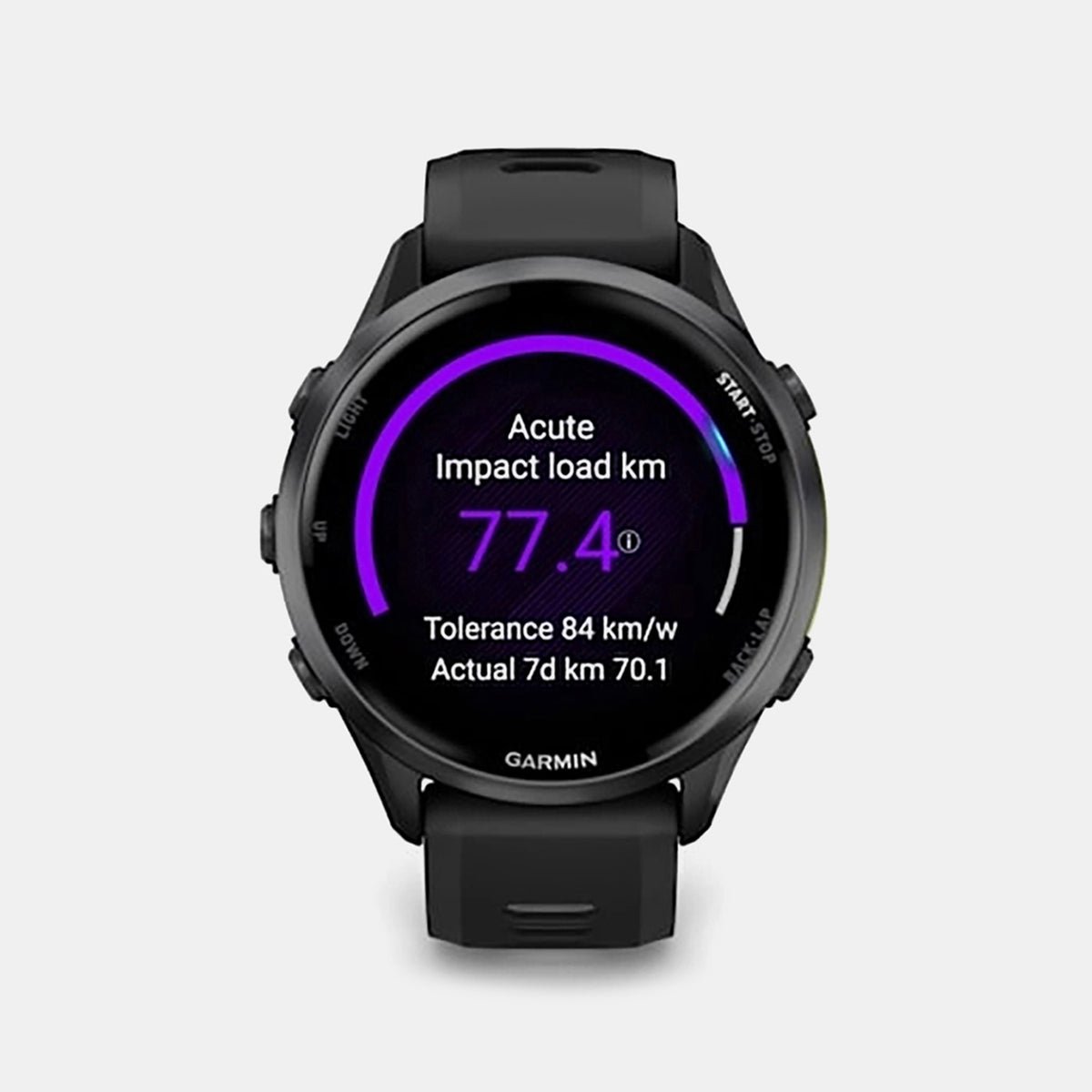 Forerunner Unisex Quartz Black Dial Digital Silicone Watch 010-02969-10 FORERUNNER 970