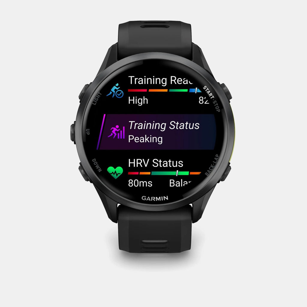 Forerunner Unisex Quartz Black Dial Digital Silicone Watch 010-02969-10 FORERUNNER 970
