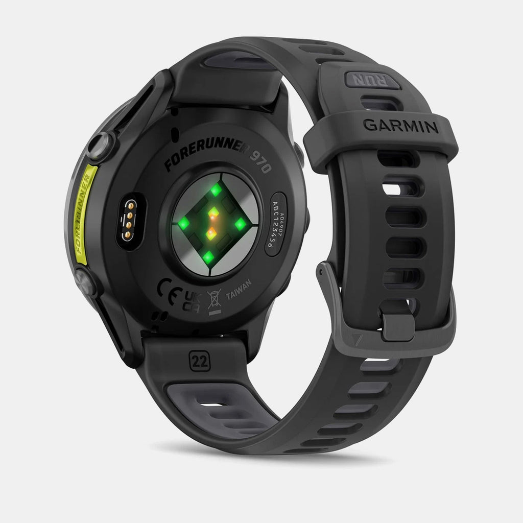 Forerunner Unisex Quartz Black Dial Digital Silicone Watch 010-02969-10 FORERUNNER 970
