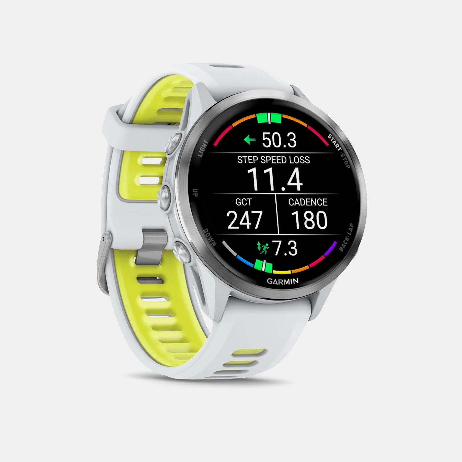Unisex Quartz Black Dial Digital Silicone Watch 010-02969-11 Forerunner 970