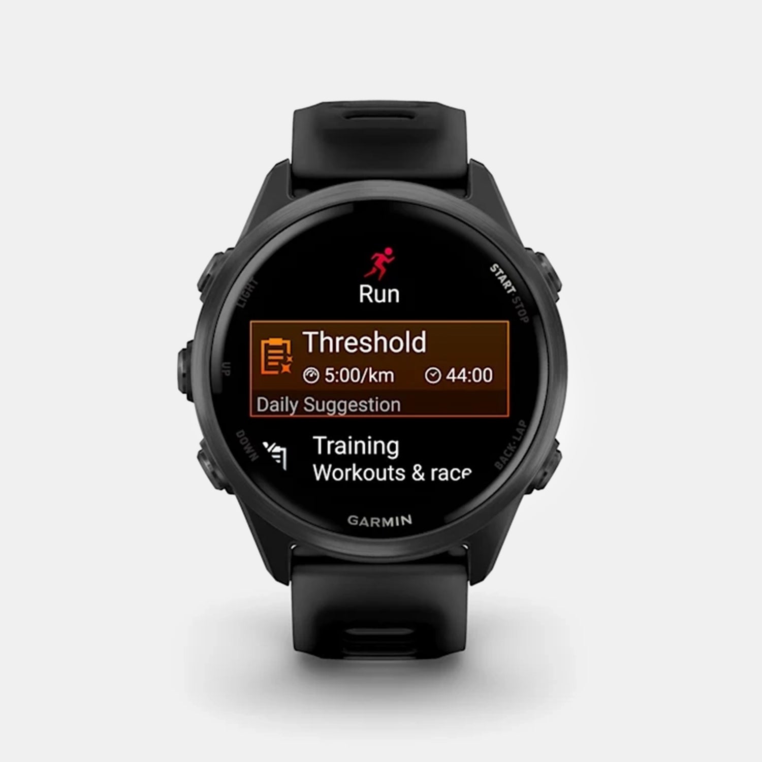 Forerunner 570 Unisex Black Dial Digital Silicone Watch 010-02970-00