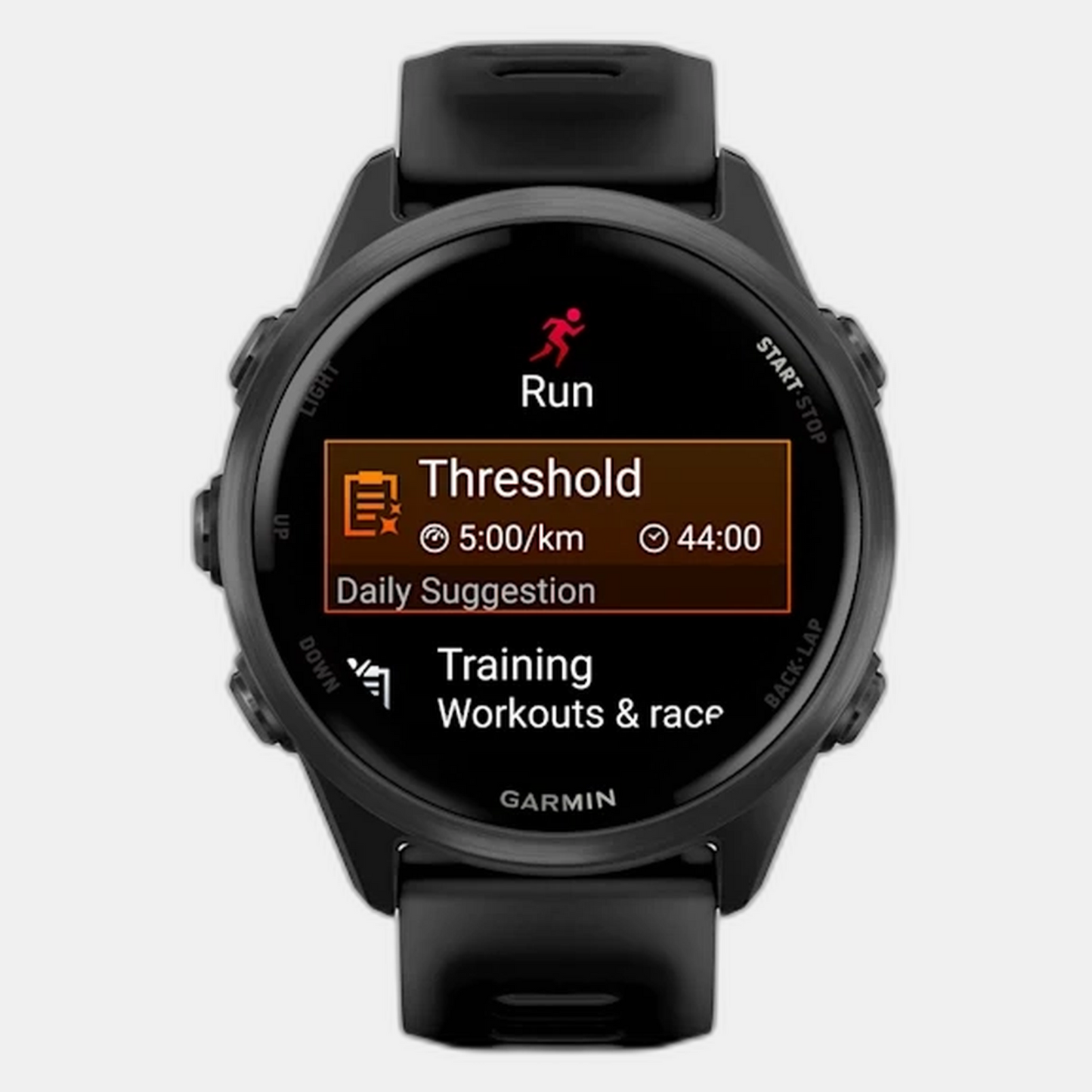 Forerunner 570 Unisex Black Dial Digital Silicone Watch 010-02970-00