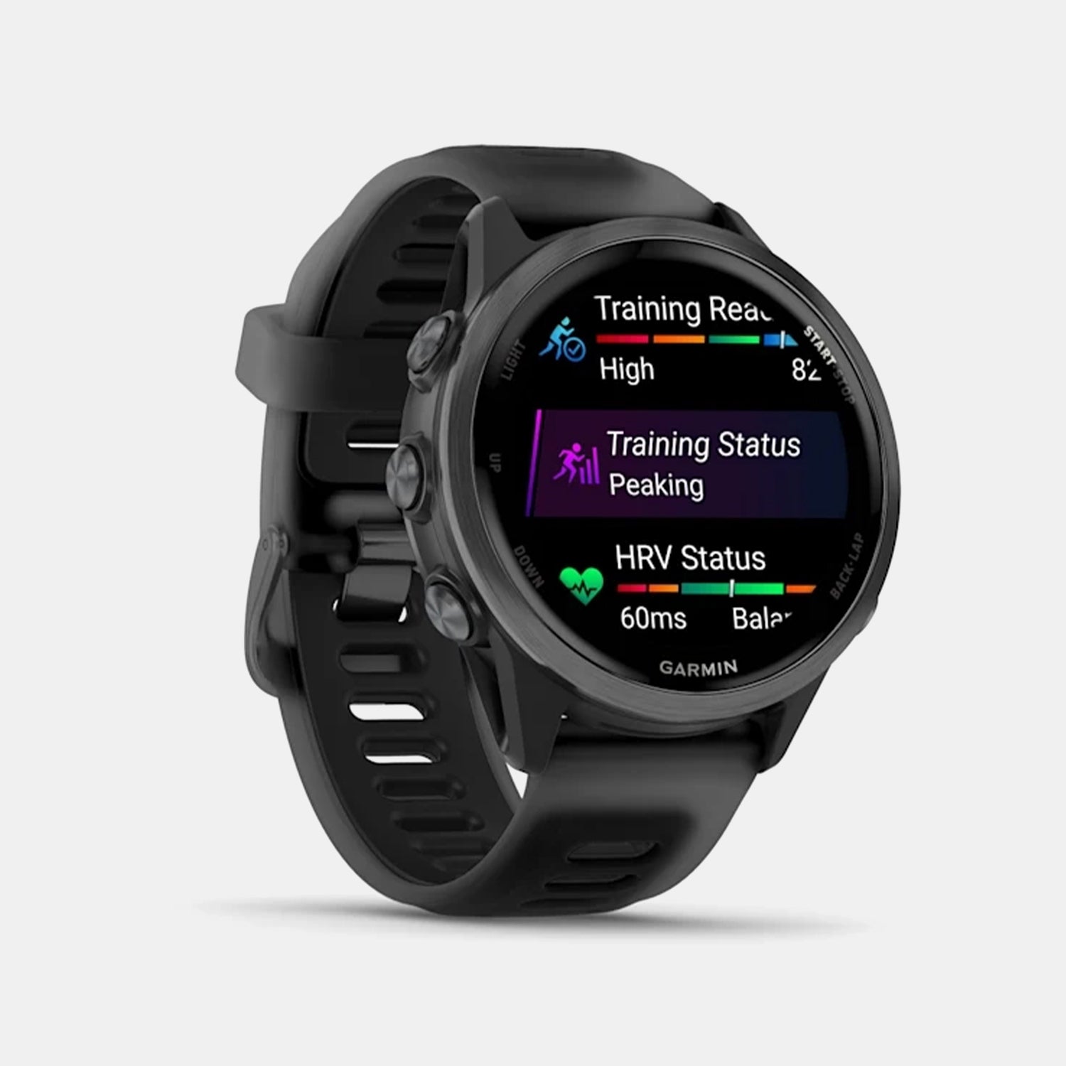 Forerunner 570 Unisex Black Dial Digital Silicone Watch 010-02970-00