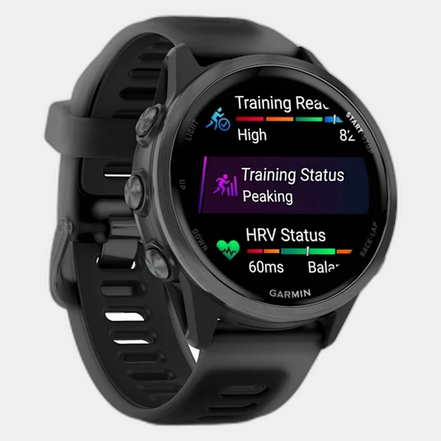 Forerunner 570 Unisex Black Dial Digital Silicone Watch 010-02970-00