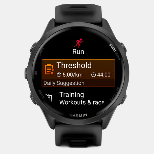 Forerunner 570 Unisex Black Dial Digital Silicone Watch 010-02971-00