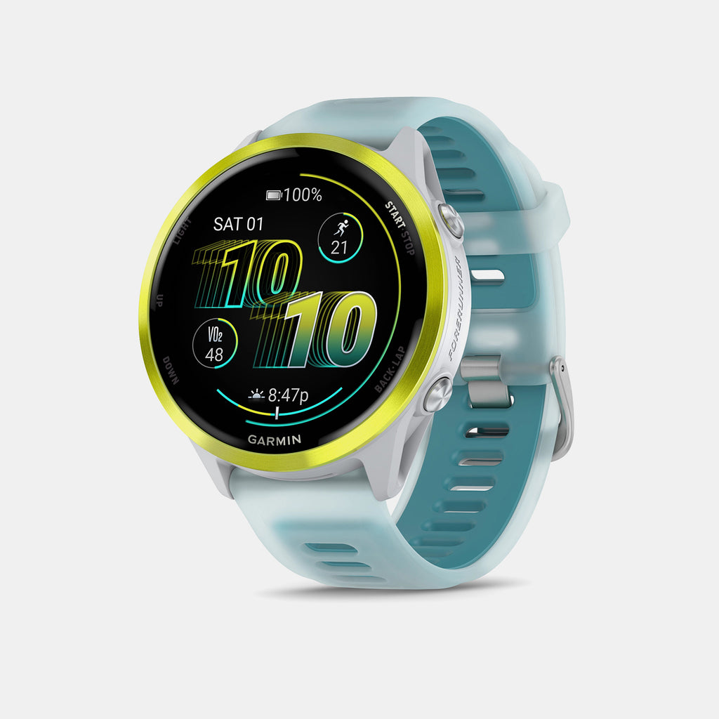 FORERUNNER Unisex Quartz Black Dial Digital Silicone Watch 010-02971-01 FORERUNNER 570