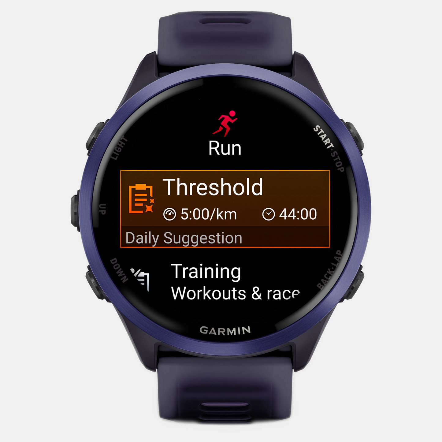 Forerunner 570 Unisex Black Dial Digital Silicone Watch 010-02971-02